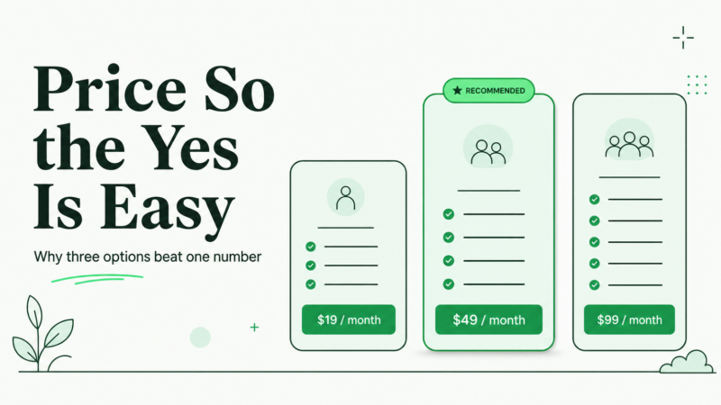 Price SEO So the Yes Is Easy: Tiers, Anchors and What Buyers Actually Compare