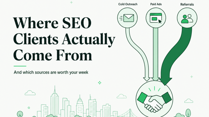 Where SEO Clients Actually Come From, and Which Sources Are Worth Your Week